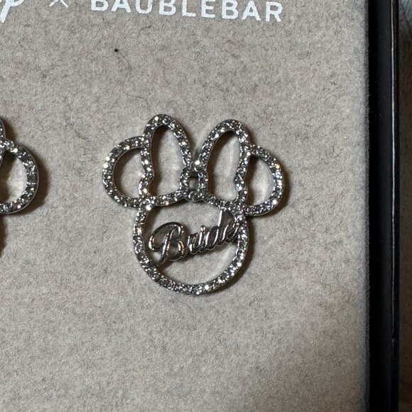 Disney X Baublebar Minnie Mouse Bride‎ Earrings - Picture 2 of 3
